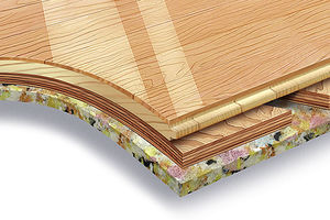 wooden sports flooring / for indoor use / for multipurpose gyms