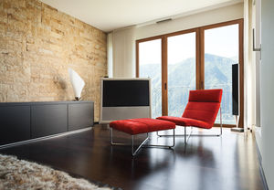 swing French door / wooden / aluminum