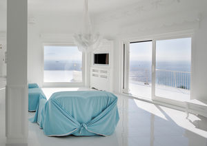 sliding patio door / wooden / aluminum / double-glazed