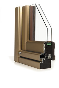 indoor door / swing / wooden / aluminum