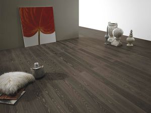 engineered parquet floor / glued / floating / oak