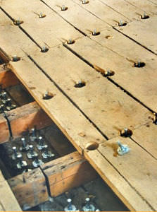 combi flooring / wooden / concrete
