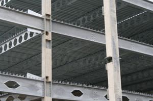 steel beam / I / hollow / for floors