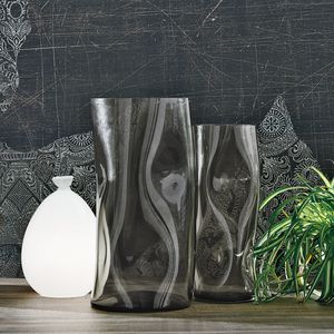 contemporary vase / glass
