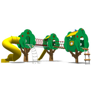wooden play structure / stainless steel / galvanized steel / for playgrounds