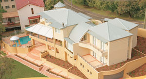 sheet steel roofing / ribbed