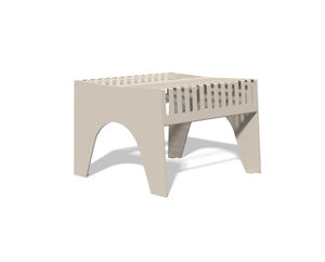 contemporary stool / stainless steel / for public areas / outdoor