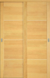 sliding door / wooden / for walk-in wardrobes / closet