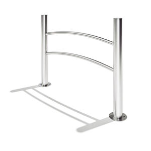 protective barrier / fixed / stainless steel / for public spaces
