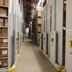 mechanical mobile shelving / archival / high-density / storage
