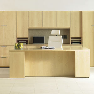 commercial desk and storage set