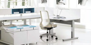 commercial desk and storage set