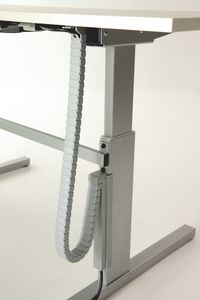 plastic cable trunking / desk / commercial / vertical