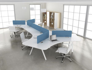 workstation desk / laminate / contemporary / commercial