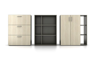 low filing cabinet / wooden / contemporary