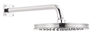 wall-mounted shower head / round / fixed