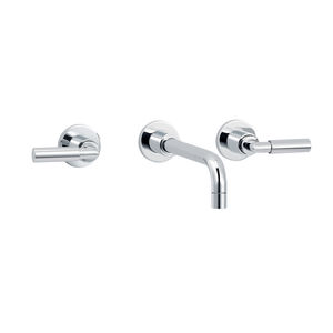 washbasin mixer tap / wall-mounted / chrome / for bathrooms