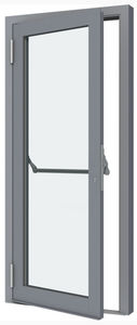 entry door / swing / aluminum / high-resistance