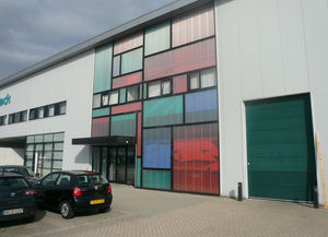 curtain wall polycarbonate panel / honeycomb
