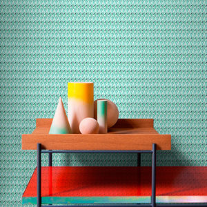 contemporary wallpaper / striped / geometric / non-woven