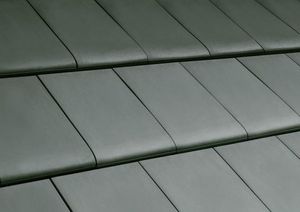 flat roof tile / clay