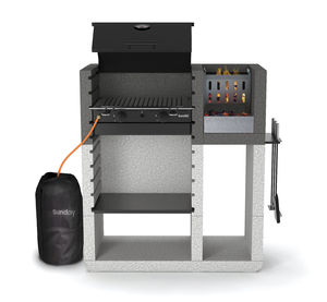 gas barbecue / charcoal / wood-burning / engineered stone