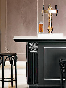 traditional bar cabinet / lacquered wood