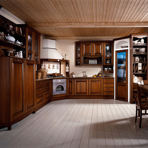 traditional kitchen / wooden / ecological