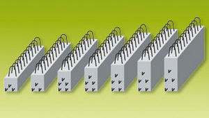 prefab beam / prestressed concrete / rectangular / for floors