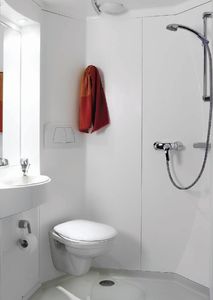 contemporary bathroom / precast