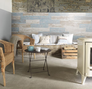 wall-mounted paneling / PVC / textured