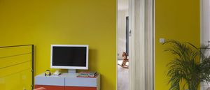 interior door / folding / wooden / double-leaf