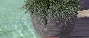 resin garden pot / round