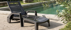 contemporary sun lounger / polymer / indoor / garden