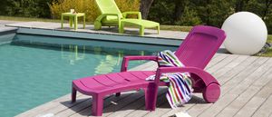 contemporary sun lounger / polymer / indoor / garden