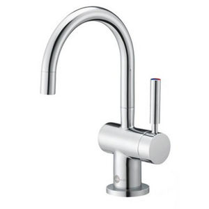 washbasin mixer tap / stainless steel / kitchen / 1-hole