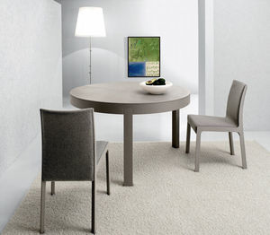 contemporary table / oak / round / contract