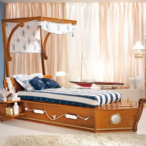 combined bed / marine / mahogany / child's