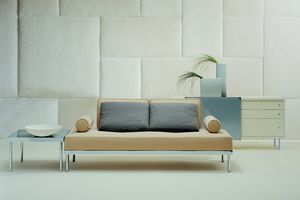 modular sofa / contemporary / steel / 2-seater