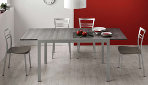 contemporary table / melamine / rectangular / extending
