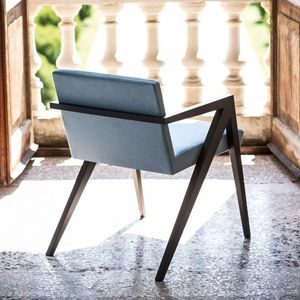 contemporary chair / with armrests / upholstered / ergonomic