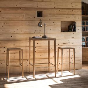 contemporary bar stool / plywood / contract