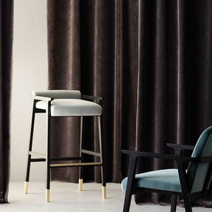 contemporary bar chair / with footrest / with armrests / upholstered