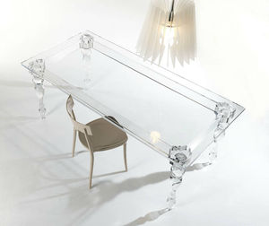 original design table / methacrylate / round / rectangular