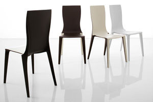 contemporary chair / polyurethane / stackable