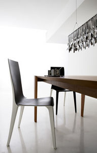 contemporary chair / stackable / polyurethane