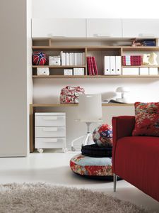 wall-mounted shelf / contemporary / wooden / child's unisex