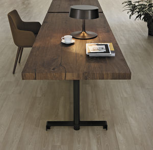 contemporary boardroom table / wood veneer / oak / rectangular
