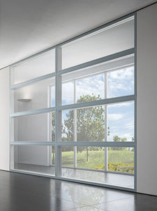 fixed partition / aluminum / glazed / professional