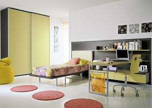 yellow children's bedroom furniture set / unisex